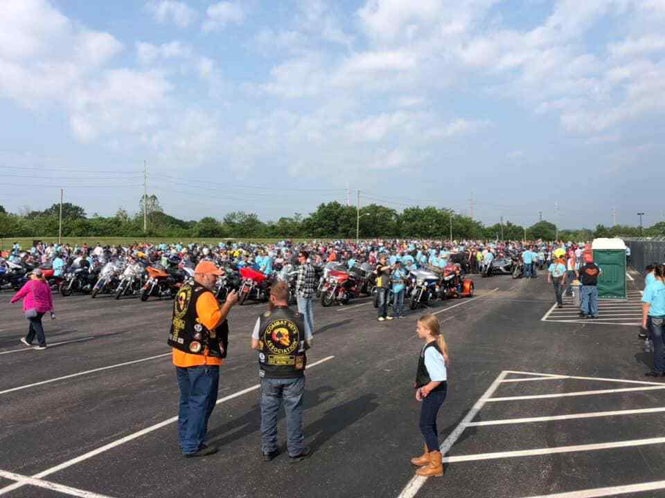 Motorcycles In Miracle Ride 2019 Event
